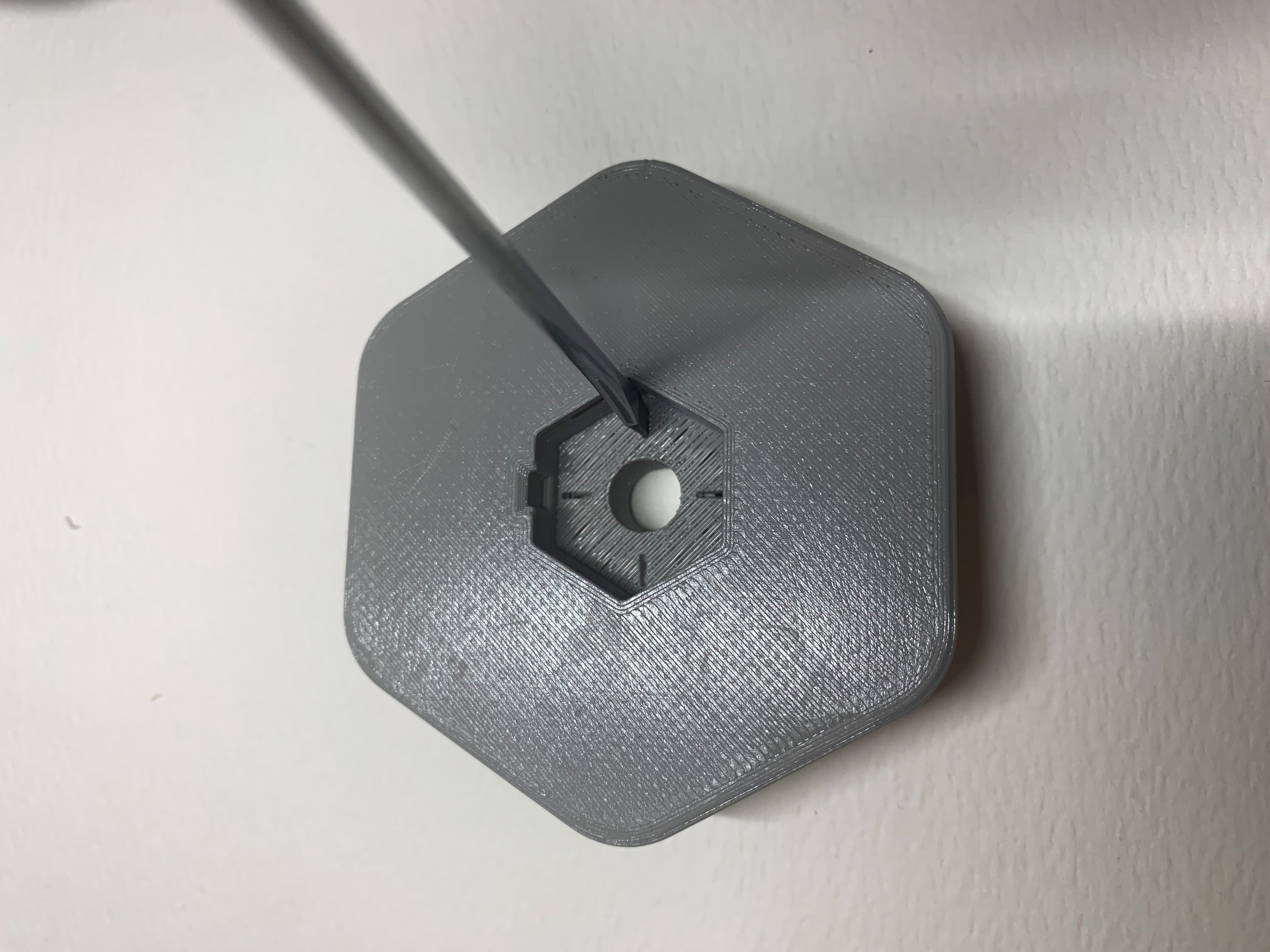 Open Universal Mounting Plate — Clearing Holes for Tee Nut