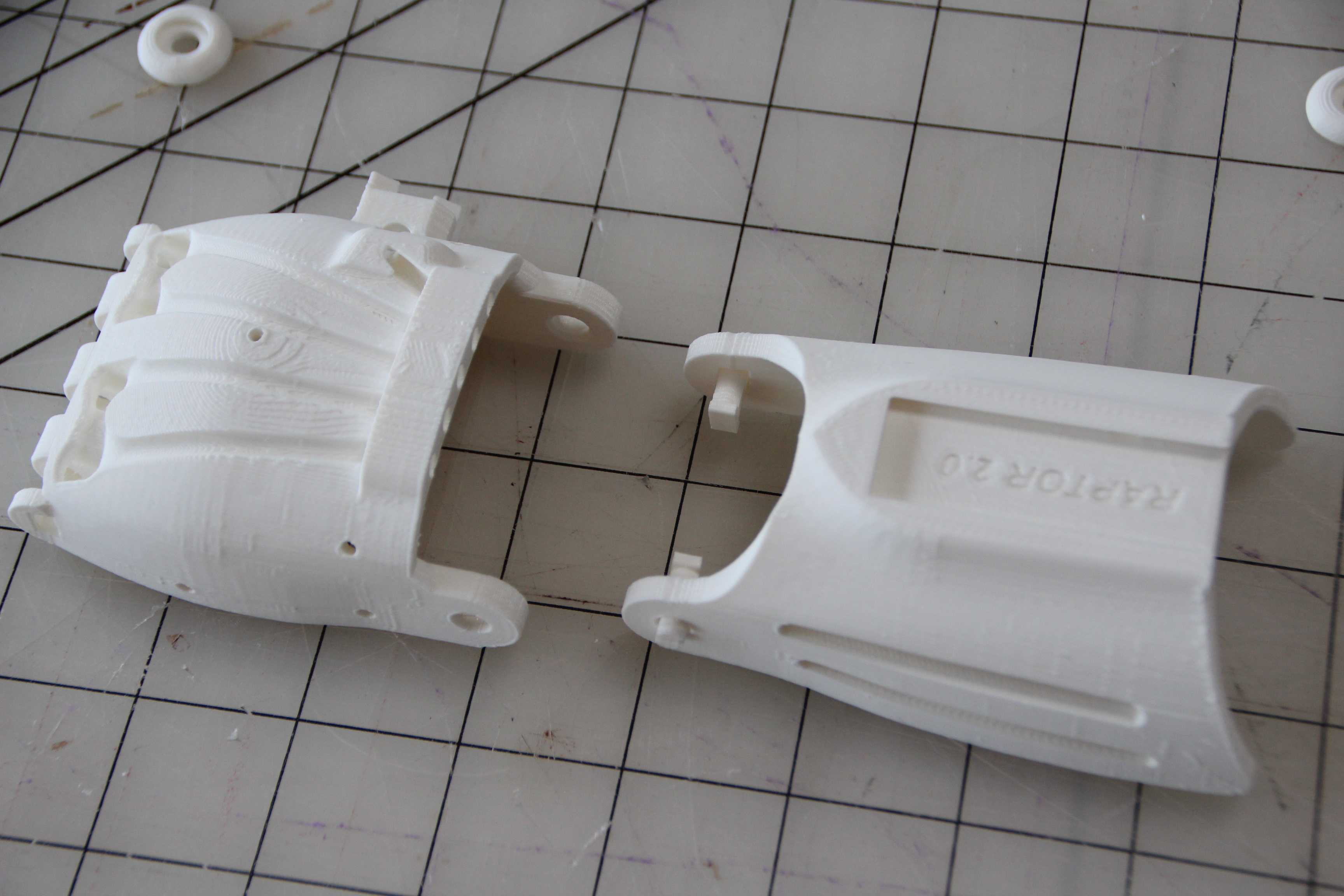Raptor Reloaded assistive prosthetic hand, assembled