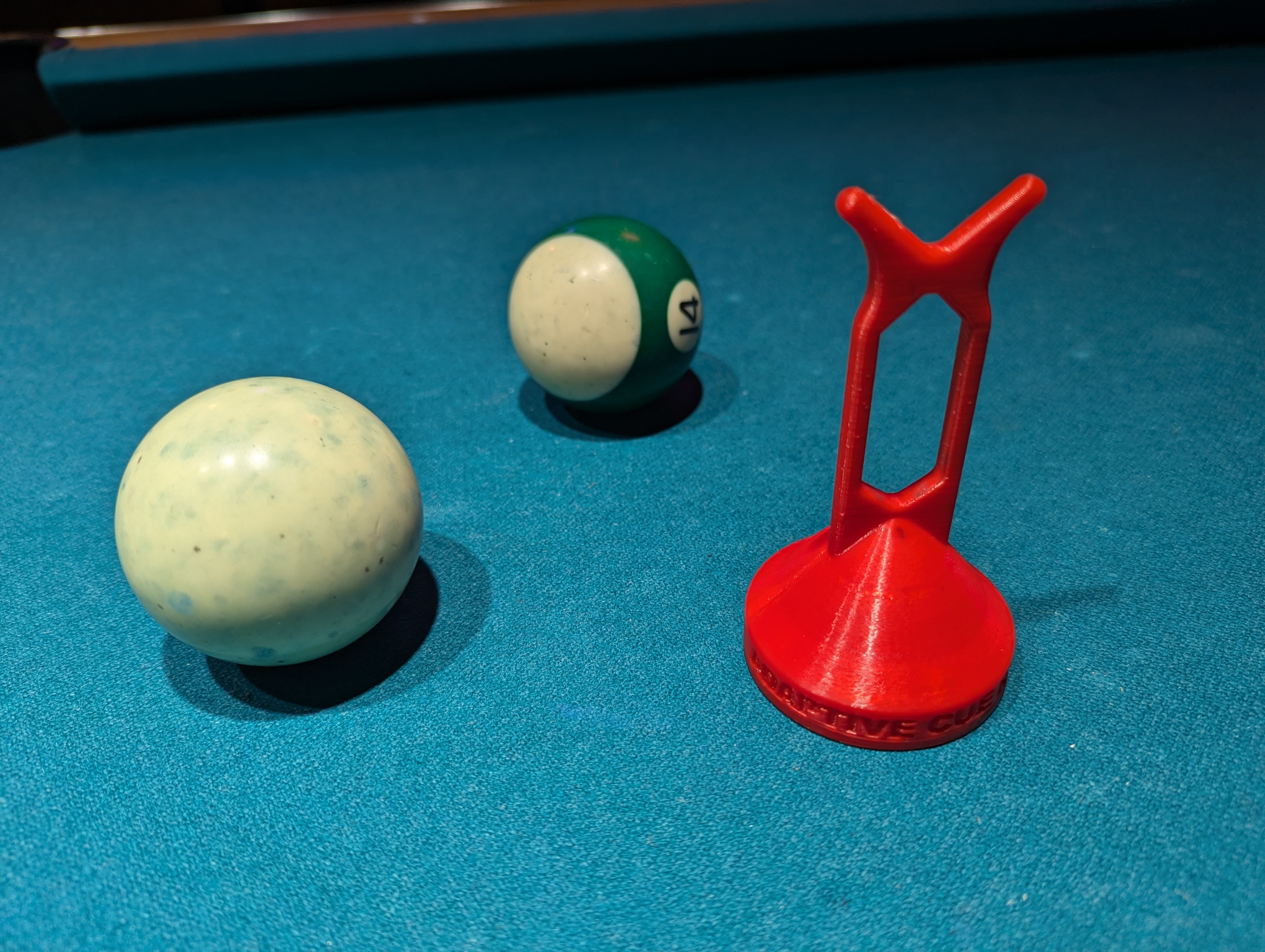 Adaptive Cue Rest — Adapted Cue Rest Balls